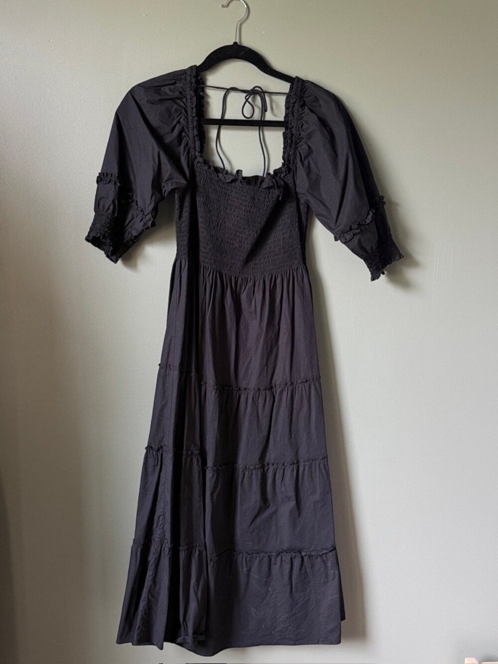 Hill House The Nap Midi Dress - Medium - Black